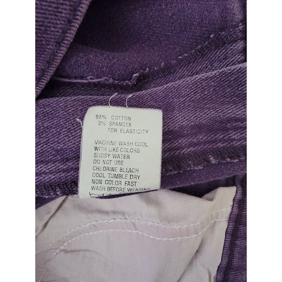 Vintage 90s JORDACHE High Waisted Tapered Leg Purple Mom Jeans Women's Sz 12 - Picture 6 of 8